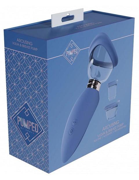 Pumped Arousing Vulva Clitoral Nipple & Breast Pump Blue