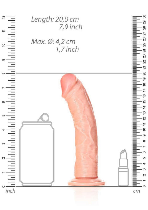 Realrock 7" Cock - Regular Curved - Flesh