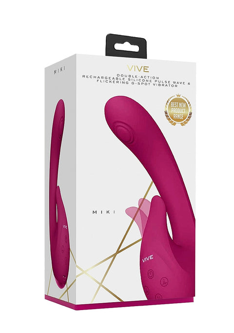 Vive Miki Pulse-Wave & Flickering G-Spot Vibrator - Pink