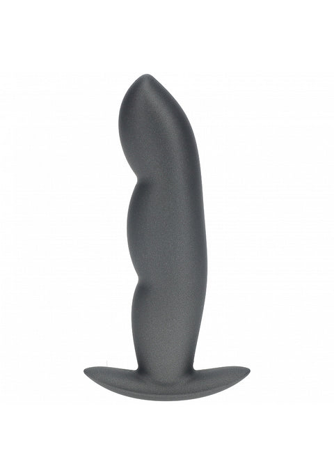 Ouch 4.6" Finger Anal Plug Gun metal