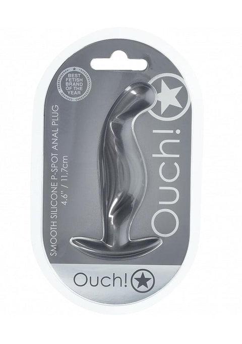 Ouch P-spot 4.6" Anal Plug Gun Metal