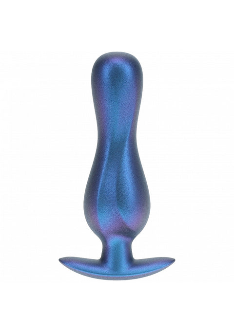 Ouch Curvy Anal Plug 4.6" Metallic Blue