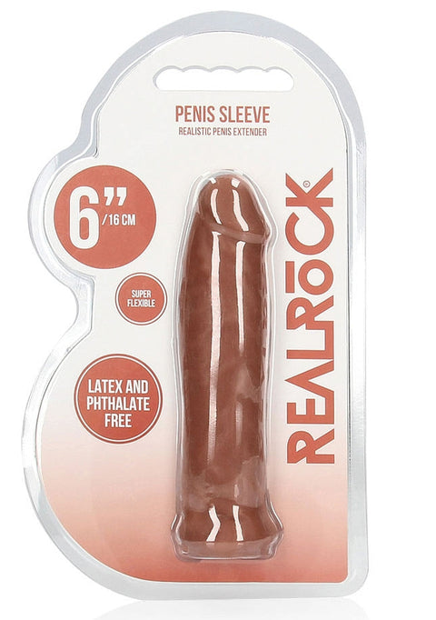 Realrock Penis Sleeve 6" Tan