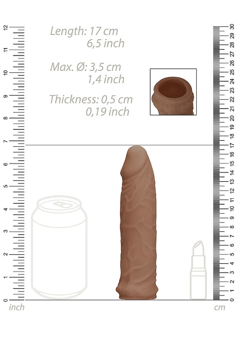 Realrock Penis Sleeve 6" Tan