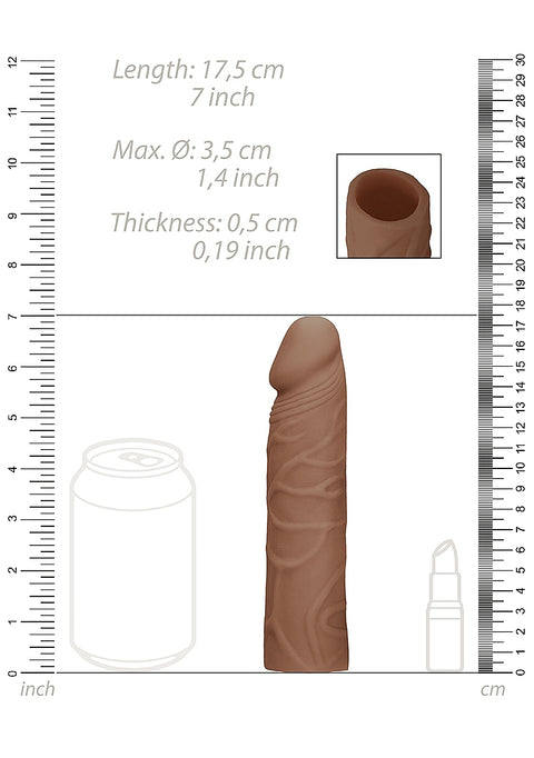 Realrock Penis Sleeve 7" Tan