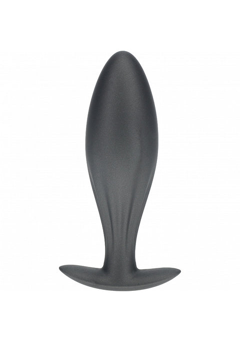 Ouch 4.6" Oval Anal Plug Gun Metal