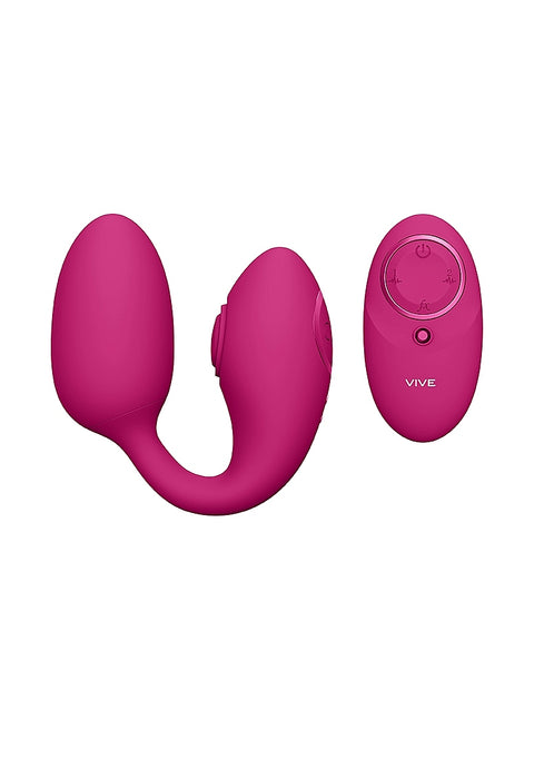 Vive Aika Rechargeable Pulse-Wave & Vibrating Silicone Egg - Pink