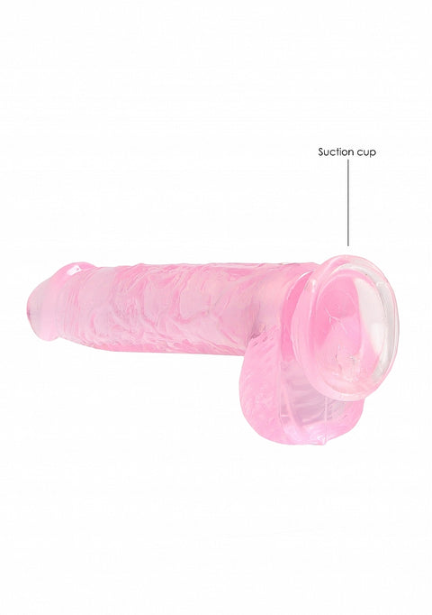 Realrock 6" Pink Dildo with Balls