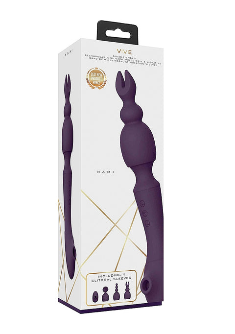 Vive Nami Pulse-Wave & Vibrating Wand - Purple