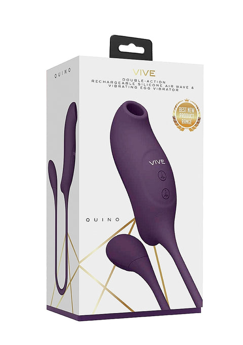 Vive Quino Airwave & Vibrating Egg - Purple