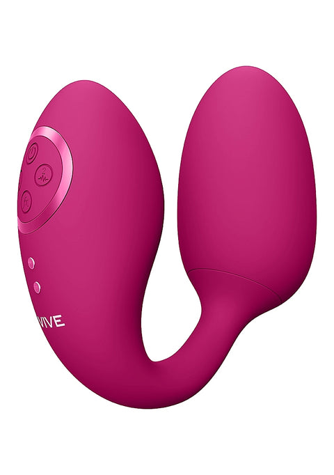 Vive Aika Rechargeable Pulse-Wave & Vibrating Silicone Egg - Pink