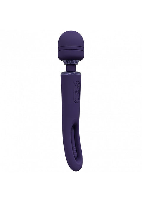 Vive Kiku Double Wand with G-Spot Flapping - Purple