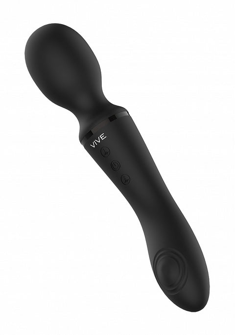 Vive Enora Double Ended Pulse Wave Wand - Black