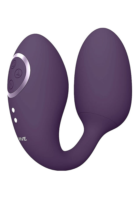 Vive Aika Rechargeable Pulse-Wave & Vibrating Silicone Egg - Purple