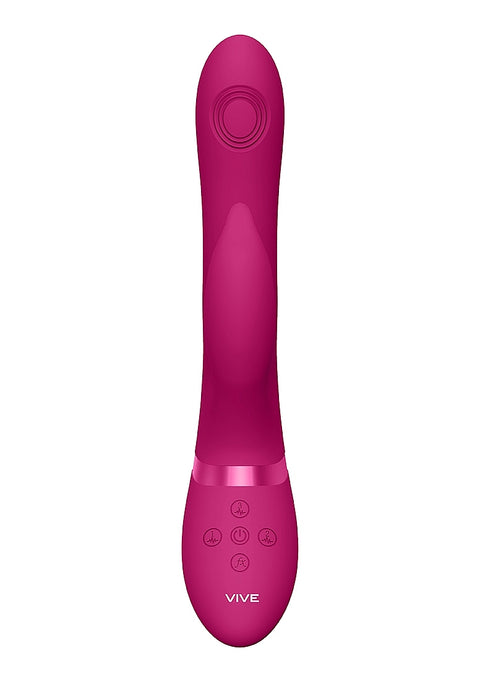 Vive Aimi Rechargeable Triple Motor Swinging Silicone Rabbit - Pink