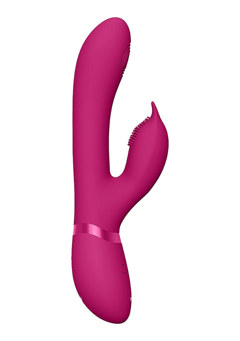 Vive Aimi Rechargeable Triple Motor Swinging Silicone Rabbit - Pink