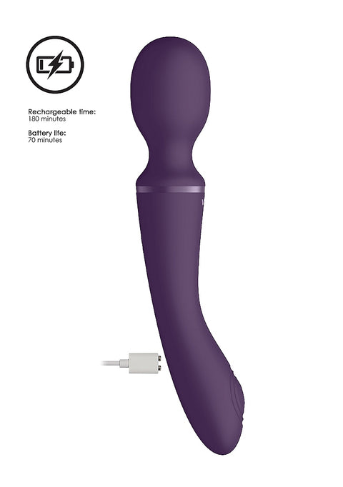 Vive Enora Double Ended Pulse Wave Wand - Purple