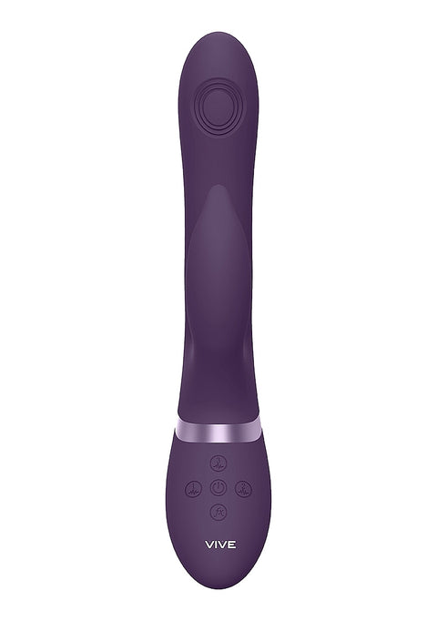 Vive Aimi Rechargeable Triple Motor Swinging Silicone Rabbit - Purple