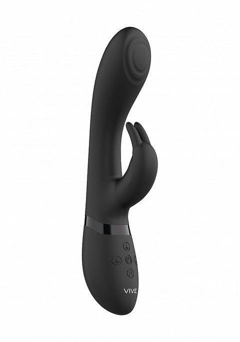 Vive Cato G-spot Rabbit Vibe - Black