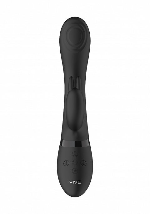 Vive Cato G-spot Rabbit Vibe - Black