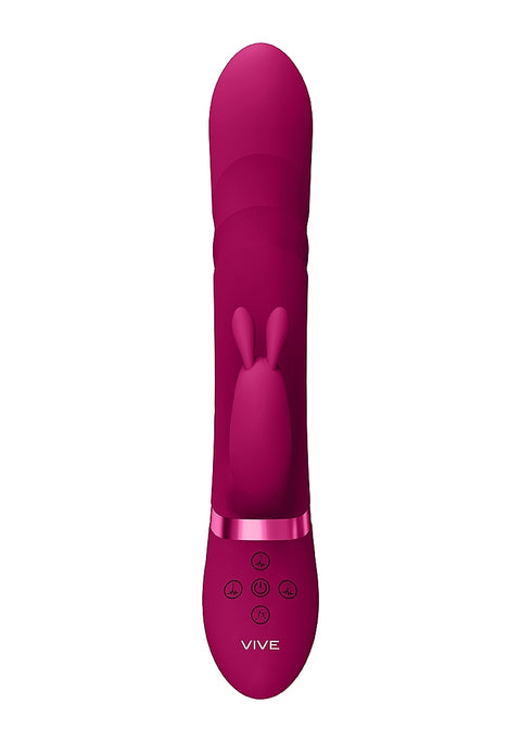 Vive Nari Vibrating and Rotating Wiggle G-Spot Rabbit - Pink