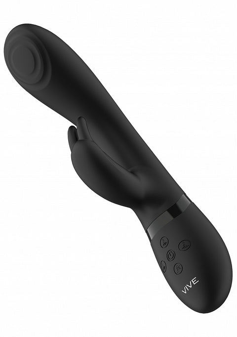 Vive Cato G-spot Rabbit Vibe - Black