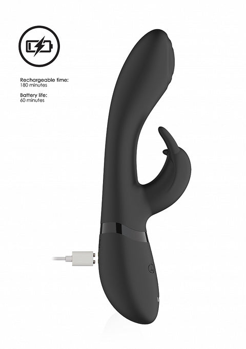 Vive Cato G-spot Rabbit Vibe - Black