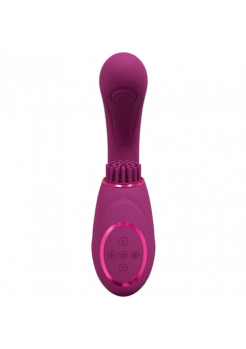 Vive Gen Triple G-Spot Vibrator with Pulse Wave - Pink