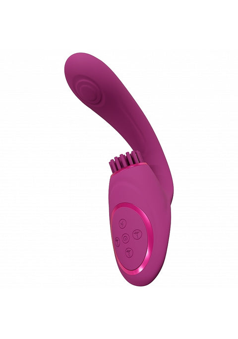 Vive Gen Triple G-Spot Vibrator with Pulse Wave - Pink