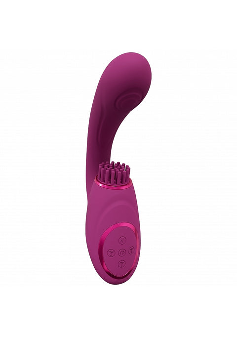 Vive Gen Triple G-Spot Vibrator with Pulse Wave - Pink