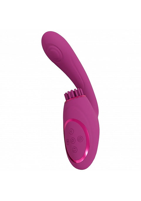 Vive Gen Triple G-Spot Vibrator with Pulse Wave - Pink