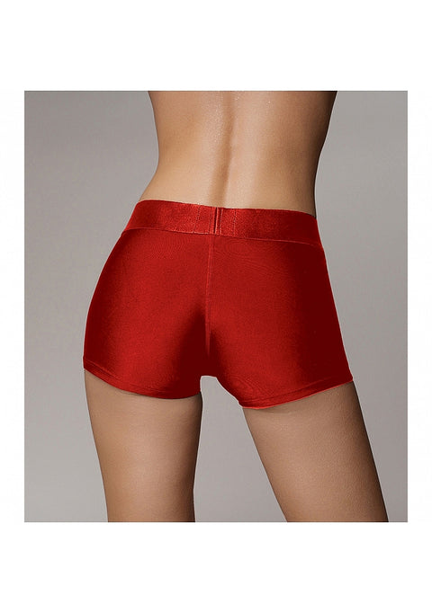 Ouch Vibrating Strap-on Boxer - Red - XS/S