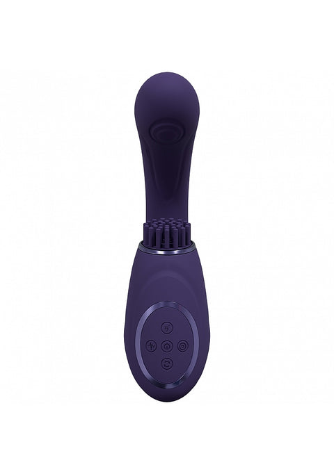 Vive Gen Triple G-Spot Vibrator with Pulse Wave - Purple