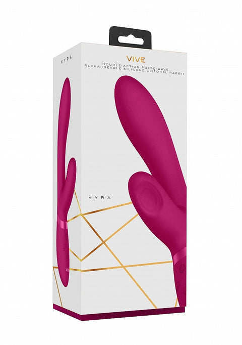 Vive Kyra Pulse-Wave Clitoral Rabbit Vibrator - Pink