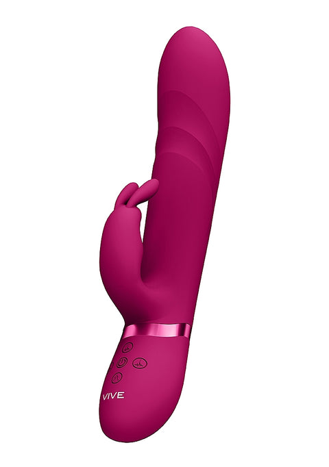 Vive Nari Vibrating and Rotating Wiggle G-Spot Rabbit - Pink