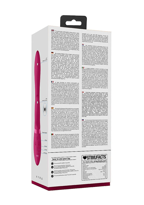 Vive Kyra Pulse-Wave Clitoral Rabbit Vibrator - Pink