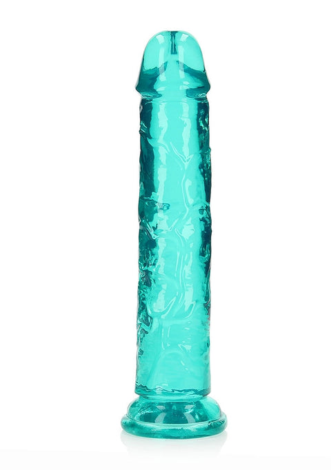 Realrock 8" Clear Dildo Turquoise