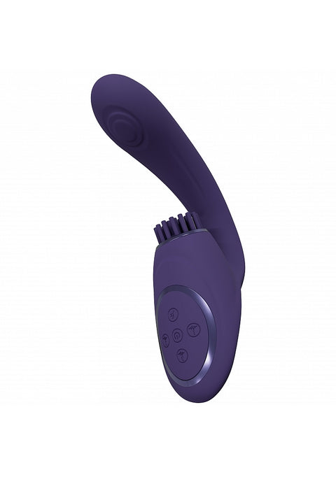 Vive Gen Triple G-Spot Vibrator with Pulse Wave - Purple