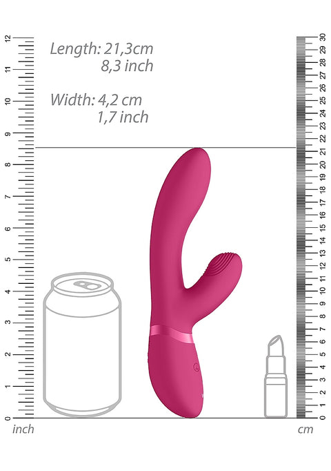 Vive Kyra Pulse-Wave Clitoral Rabbit Vibrator - Pink