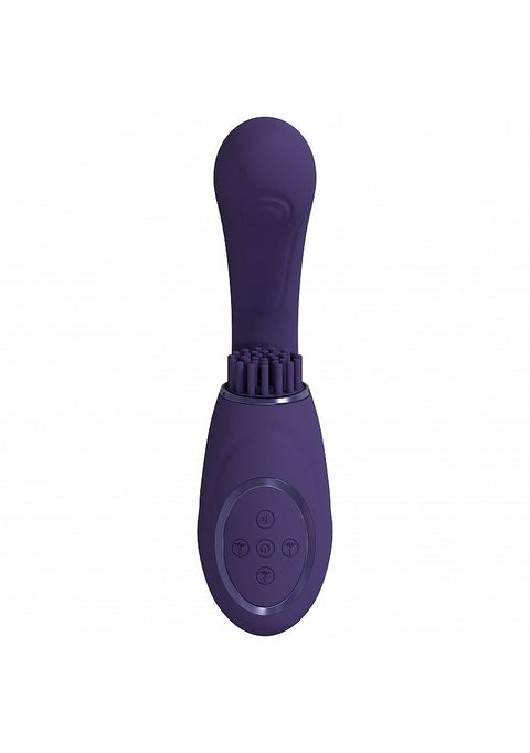 Vive Gen Triple G-Spot Vibrator with Pulse Wave - Purple