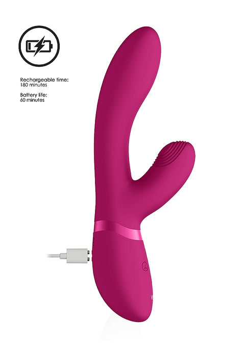 Vive Kyra Pulse-Wave Clitoral Rabbit Vibrator - Pink