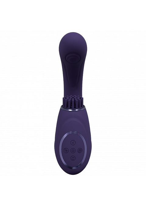 Vive Gen Triple G-Spot Vibrator with Pulse Wave - Purple