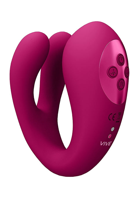 Vive Yoko Triple Action Vibrator with Clitoral Pulse Wave - Pink