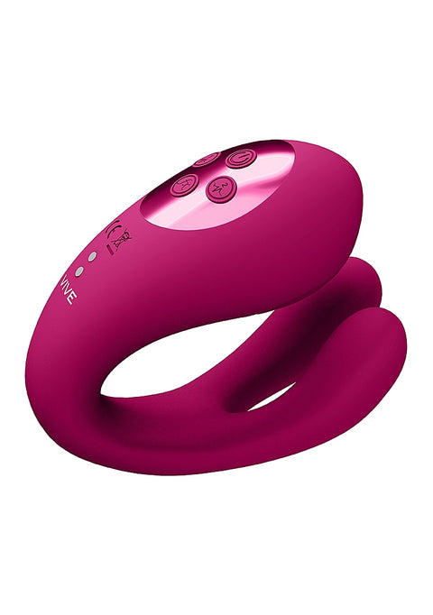 Vive Yoko Triple Action Vibrator with Clitoral Pulse Wave - Pink