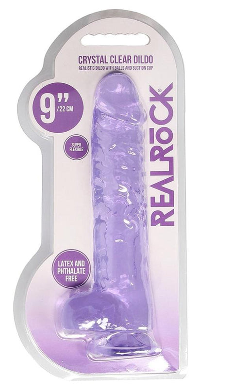 Realrock 9" Dildo Purple with Balls