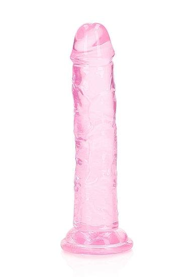 Realrock 6" Crystal Clear Dildo Pink